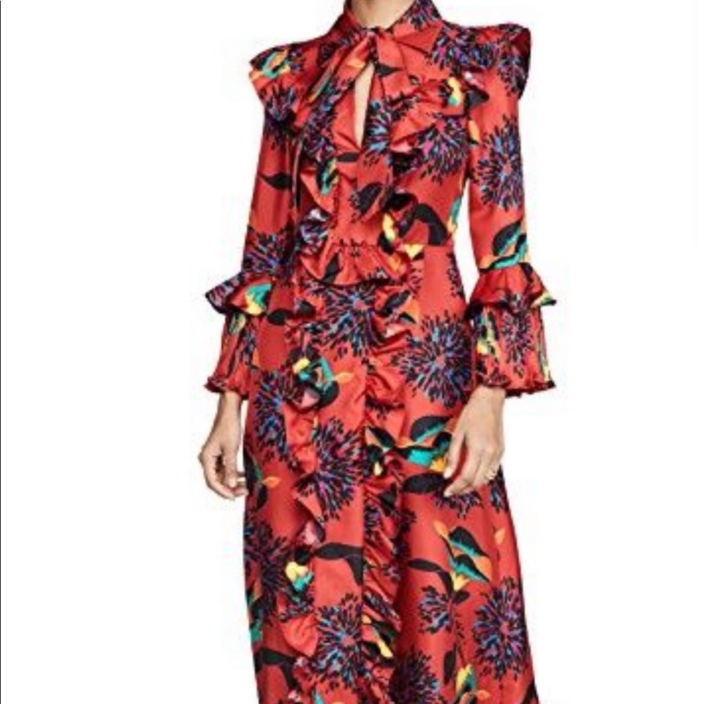 LA double j silk dress